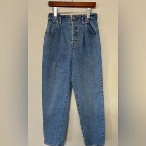 Vintage Et‎ Vous High Waist Light Wash Paperbag Women’s Jeans Button Fly Size 10